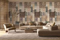 Панно Marburg Essentiell Винил на флизелине (1,59*2,7) Бежевый/Розовый/Серый, Геометрия/Листья/Под дерево арт-34796 — фото 3, Обои