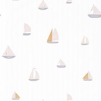 Обои детские Casadeco Rose Nino Винил на флизелине (0,53*10,05) Бежевый, Корабли арт-85661222 — фото 1, Обои для стен