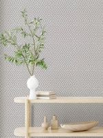 Обои Marburg Flora Винил на флизелине (0,53*10,05) Серый/Бежевый, Геометрия/Рогожка арт-47486 — фото 4, Обои