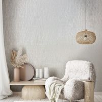 Обои Marburg Otaru Винил на флизелине (1,06*10,05) Белый/Серебряный, Абстракция/Штукатурка арт-34551 — фото 2, Обои для стен