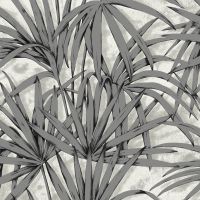 Обои Zambaiti Parati Savana Винил на флизелине (0,53*10,05) Серый, Листья/Шкура арт-77549 — фото 1, Обои для стен