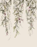 Панно Marburg Crush Motion Винил на флизелине (2,1*2,7) Бежевый/Разноцветный, Листья/Цветы арт-63453 — фото 1, Обои для стен