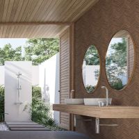 Обои Marburg Okan Винил на флизелине (1,06*10,05) Коричневый, Геометрия/Под дерево арт-33078 — фото 6, Обои