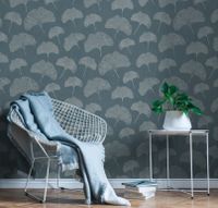 Обои AS Creation Original View Винил на флизелине (0,53*10,05) Бирюзовый, Листья арт-38966-2 — фото 3, Обои