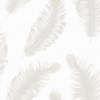 Обои Zambaiti Parati Savana Винил на флизелине (0,53*10,05) Белый/Серый, Перья арт-77528 — фото 1, Обои для стен