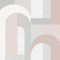 Обои Andrea Rossi Gallinara Винил на флизелине (1,06*10,05) Серый/Бежевый/Розовый, Геометрия/Абстракция арт-54318-3 — фото 1, Обои