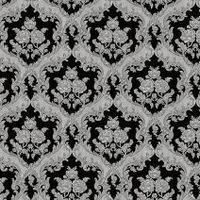 Обои Emiliana Parati Tekko New Винил на флизелине (1,06*10,05) Серебряный/Черный, Дамаск/Цветы арт-20023T — фото 1, Обои