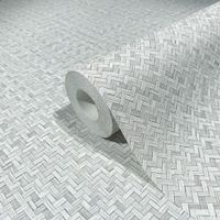 Обои Marburg Flora Винил на флизелине (0,53*10,05) Серый, Геометрия/Под дерево арт-47480 — фото 3, Обои