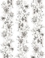 Панно Marburg Crush Motion Винил на флизелине (2,1*2,7) Белый/Черный, Цветы арт-63455 — фото 1, Обои для стен