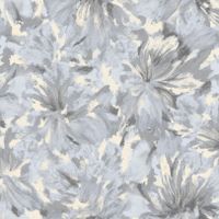 Обои Grandeco Secret Винил на флизелине (1,06*10,05) Серый/Голубой, Цветы/Штукатурка арт-R152103 — фото 1, Обои для стен