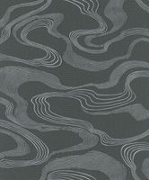 Обои Marburg Kumano Винил на флизелине (1,06*10,05) Серебряный/Черный, Абстракция/Рогожка арт-34587 — фото 1, Обои