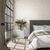 Обои Marburg Urban Elegance Винил на флизелине (1,06*10,05) Серый/Серебряный, Листья/Штукатурка арт-34237 — фото 3, Обои