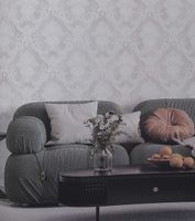 Обои Bernardo Bartalucci Sarrieri Флизелин (1,06*10) Бирюзовый/Белый, Дамаск арт-5076-3 — фото 4, Обои