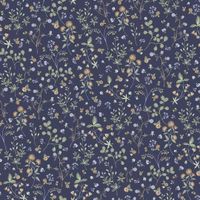 Обои Andrea Rossi Cheradi Винил на флизелине (1,06*10,05) Синий, Цветы арт-54394-6 — фото 1, Обои для стен