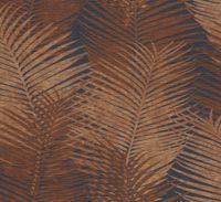 Обои Emiliana Parati Chromatic Винил на флизелине (0,70*10,05) Коричневый/Синий, Листья арт-45101 — фото 1, Обои для стен