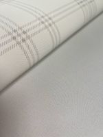 Обои Andrea Rossi Cavolli Винил на флизелине (1,06*10,05) Белый/Серый, Клетка арт-54417-5 — фото 3, Обои