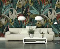 Панно Zambaiti Parati Satin Flowers IV Винил на флизелине (3*5,1) Бежевый/Коричневый/Серый, Листья арт-Z66871 — фото 2, Обои