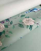 Обои Andrea Rossi Cheradi Винил на флизелине (1,06*10,05) Зеленый, Однотонные арт-54395-9 — фото 2, Обои