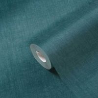 Обои AS Creation Geo Effect Винил на флизелине (0,53*10,05) Бирюзовый, Рогожка арт-38596-9 — фото 2, Обои