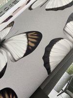 Обои Andrea Rossi Cheradi Винил на флизелине (1,06*10,05) Серый, Бабочки арт-54401-6 — фото 3, Обои