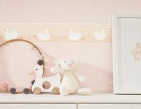 Бордюр детский Casadeco Rose Nino Винил на флизелине (0,11*5) Бежевый, Птицы арт-85514118 — фото 4, Обои для стен