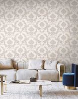 Обои Emiliana Parati Luce Винил на флизелине (1,06*10,05) Бежевый, Дамаск арт-72878 — фото 3, Обои