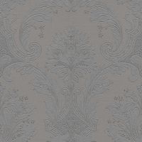 Обои Zambaiti Parati Tradizione Italiana 2025 Винил на флизелине (0,53*10,05) Серый, Дамаск арт-Z21734 — фото 1, Обои для стен