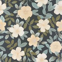 Обои Caselio Danae Винил на флизелине (53*10,05) Черный/Зеленый/Бежевый, Цветы арт-103626198 — фото 1, Обои для стен