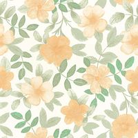 Обои Caselio Danae Винил на флизелине (53*10,05) Белый/Зеленый/Оранжевый, Цветы арт-103627036 — фото 1, Обои для стен