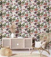 Обои Marburg Flora Винил на флизелине (0,53*10,05) Белый/Разноцветный, Цветы арт-47458 — фото 3, Обои