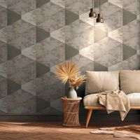 Обои AS Creation Geo Effect Винил на флизелине (0,53*10,05) Коричневый, Геометрия арт-38353-5 — фото 3, Обои