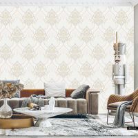 Обои Roberto Borzagi King Винил на флизелине (1,06*10) Бежевый, Дамаск арт-90110-4 — фото 2, Обои для стен