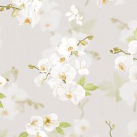 Обои Andrea Rossi Stromboli Винил на флизелине (1,06*10) Серый, Цветы/Листья арт-54342-3 — фото 1, Обои для стен