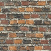 Обои RASCH Factory Style Винил на флизелине (1,06*10,05) Красный/Коричневый, Кирпич арт-969511 — фото 1, Обои для стен