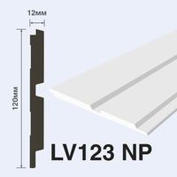 Товар: Декоративная панель HIWOOD 2700x120x12 мм арт-LV123 NP - фото 1 Декоративная панель HIWOOD 2700x120x12 мм арт-LV123 NP — фото 1, Панели