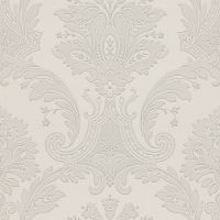 Обои Zambaiti Parati Tradizione Italiana 2025 Винил на флизелине (0,53*10,05) Белый/Серый, Дамаск арт-Z21731 — фото 1, Обои для стен