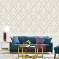 Обои Bernardo Bartalucci Palazzo Винил на флизелине (1,06*10,05) Серый, Дамаск арт-5045-4 — фото 2, Обои