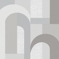 Обои Andrea Rossi Gallinara Винил на флизелине (1,06*10,05) Серый/Белый, Геометрия/Абстракция арт-54318-6 — фото 1, Обои для стен