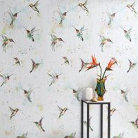 Панно Marburg Crush Motion Винил на флизелине (2,1*2,7) Серый, Птицы арт-63462 — фото 2, Обои