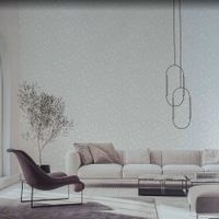 Обои Andrea Rossi Gavi Винил на флизелине (1,06*10) Белый, Листья арт-54371-1 — фото 2, Обои