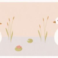 Бордюр детский Casadeco Rose Nino Винил на флизелине (0,11*5) Розовый/Голубой, Птицы арт-85516220 — фото 5, Обои