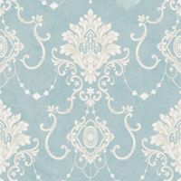 Обои Bernardo Bartalucci Carnazza Винил на флизелине (1,06*10) Бирюзовый, Дамаск арт-5058-5 — фото 1, Обои