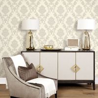 Обои Bernardo Bartalucci Palazzo Винил на флизелине (1,06*10,05) Серый, Дамаск арт-5045-2 — фото 2, Обои