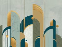 Фрески Wall Street Deco арт-23007 — фото 1, Фрески