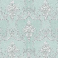 Обои Andrea Rossi Barbana Винил на флизелине (1,06*10,05) Голубой, Орнамент арт-54291-3 — фото 1, Обои для стен