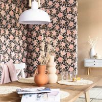 Обои Caselio Danae Винил на флизелине (53*10,05) Черный/Зеленый/Бежевый, Цветы арт-103626198 — фото 3, Обои для стен