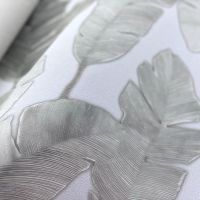 Обои AS Creation Attico Винил на флизелине (1,06*10,5) Белый/Бежевый/Серый, Листья арт-39264-3 — фото 2, Обои