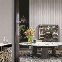 Обои Decori-Decori Mirabilia Винил на флизелине (1,06*10,05) Белый, Полоса арт-83480 — фото 2, Обои