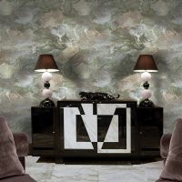 Обои Decori-Decori Carrara 2 Винил на флизелине (1,06*10,05) Серый/Бежевый, Мрамор арт-83626 — фото 3, Обои
