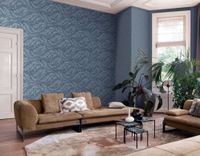 Обои RASCH Ascona Винил на флизелине (1,06*10) Синий/Золото, Абстракция арт-979077 — фото 4, Обои для стен